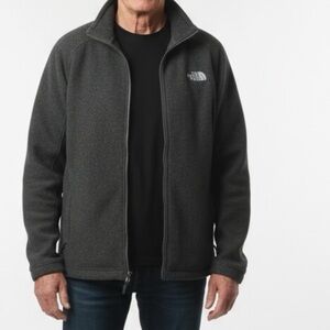 The North Face Large Charcoal Gray Full-Zip Fleece Jacket